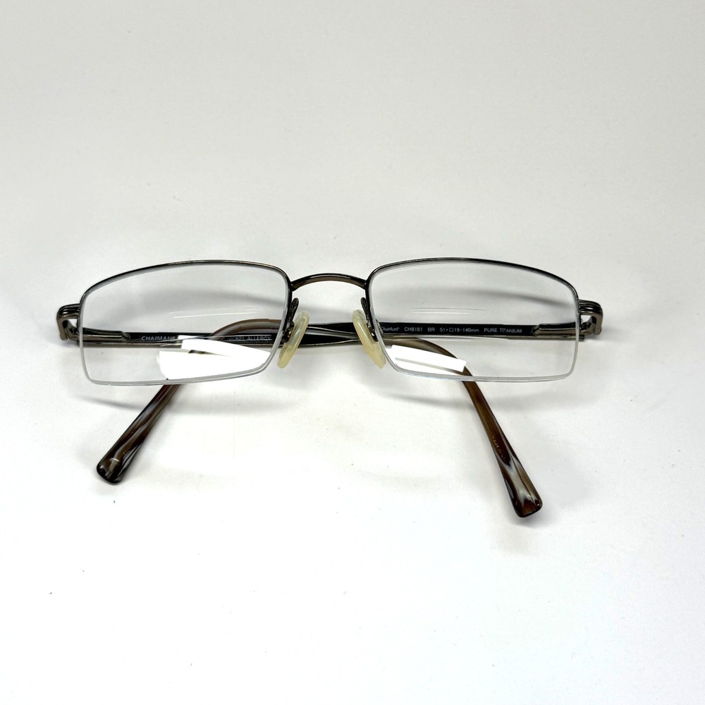 Charmant CH8181 BR Eyeglasses‎ Frame Only Titanium No Nickel Allergy 51-19-140